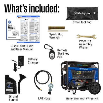 Westinghouse WGen11500DFc Dual Fuel Portable Generator 11500W