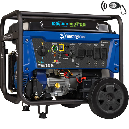 Westinghouse WGen11500DFc Dual Fuel Portable Generator 11500W