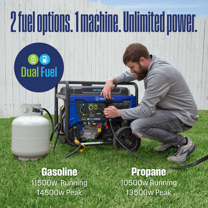 Westinghouse WGen11500DFc Dual Fuel Portable Generator 11500W
