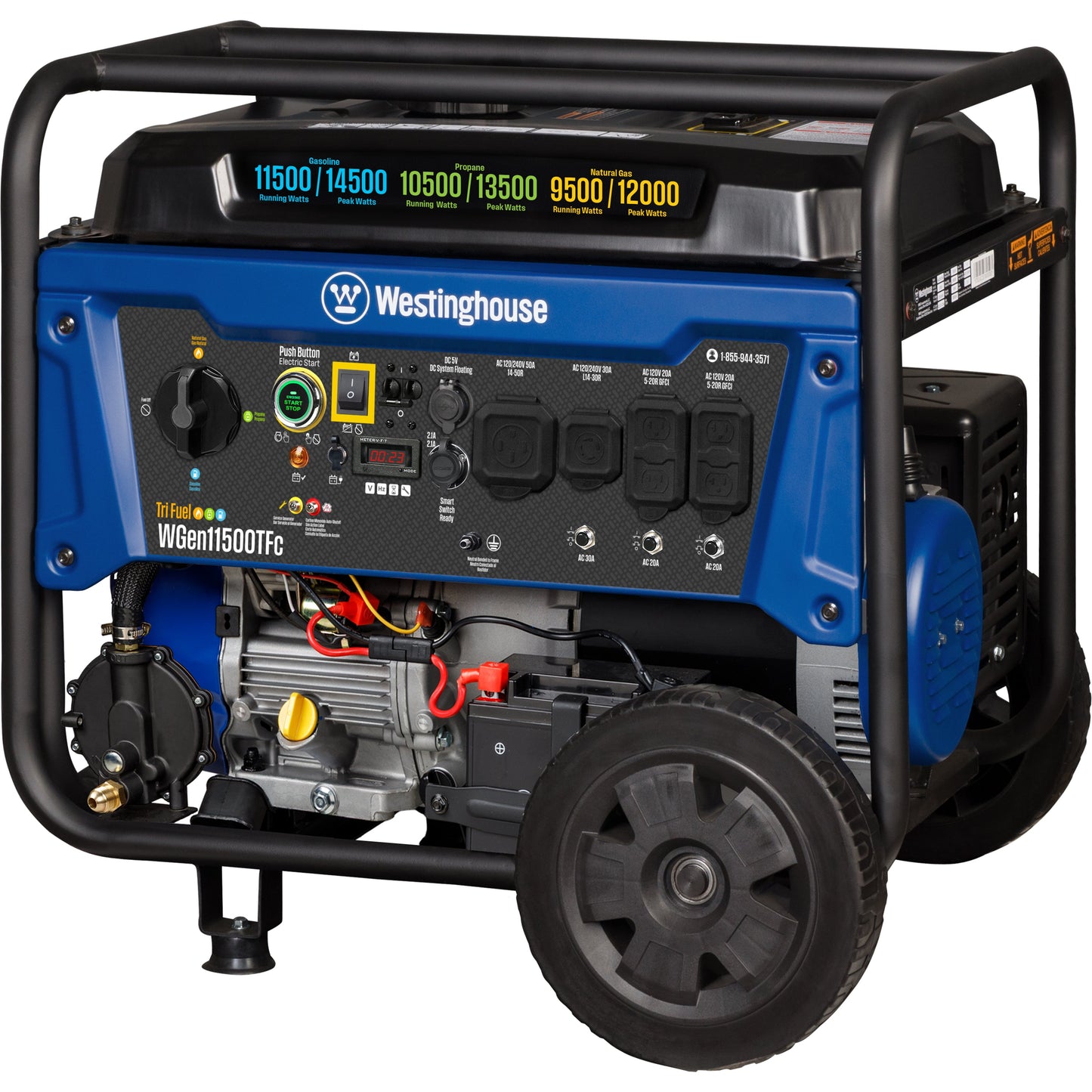 Westinghouse WGen11500TFc Tri-Fuel Portable Generator 11500W