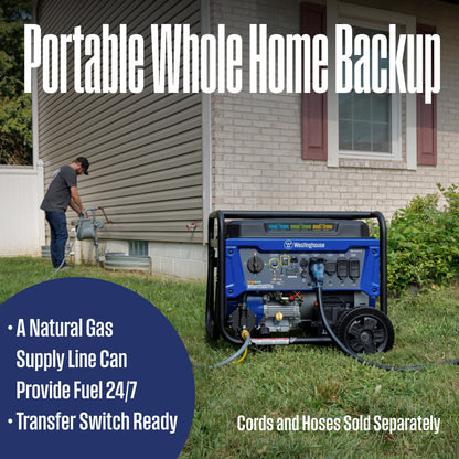 Westinghouse WGen11500TFc Tri-Fuel Portable Generator 11500W
