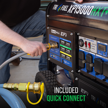 DuroMax XP15000HXT+ Tri-Fuel Portable Generator 15000W