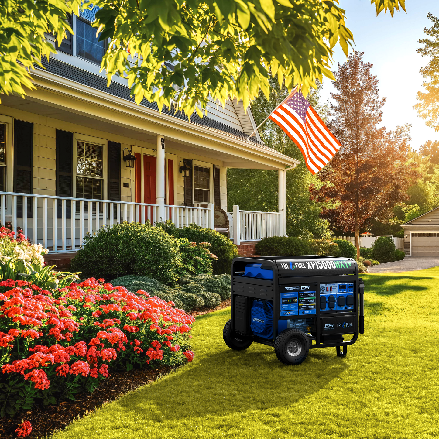 DuroMax XP15000HXT+ Tri-Fuel Portable Generator 15000W
