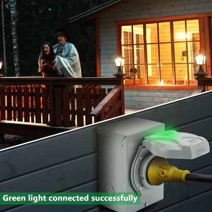 Rundik NEMA SS2-50P 50A Generator Power Inlet Box