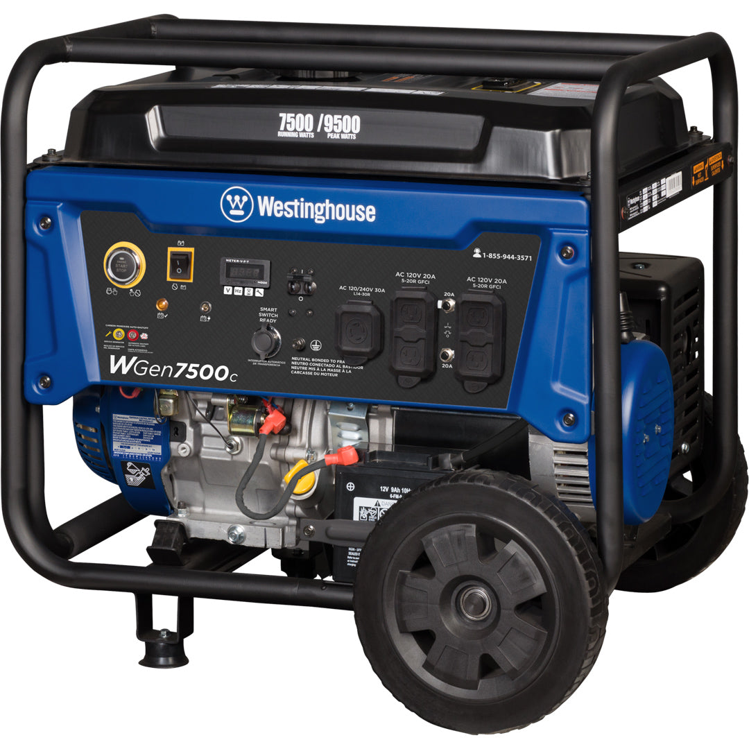 Westinghouse WGen7500c Portable Generator 7500W with CO Sensor